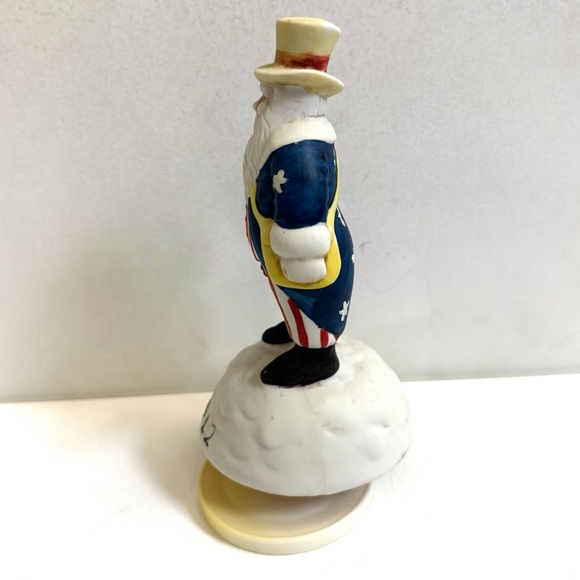 World Santa Patriotic Christmas Music Box 1912 Americana Here Comes Santa Claus - Picture 8 of 8